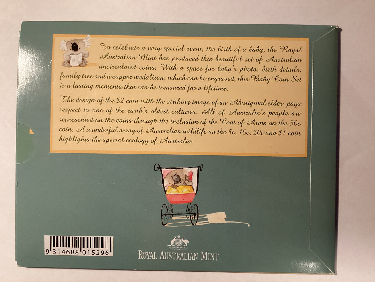 2004 Australian Uncirculated Baby Coin Set with Medallion.