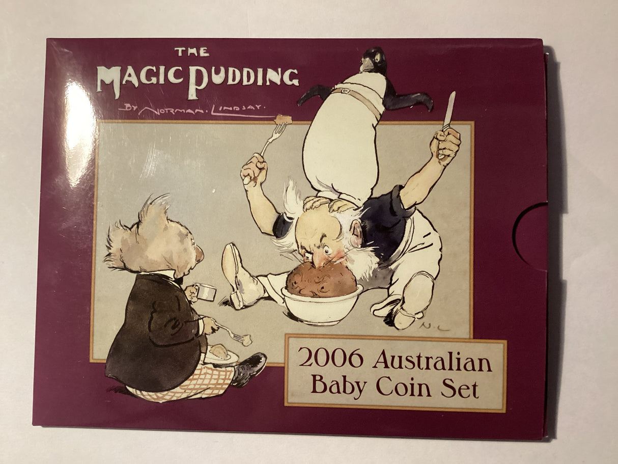 2006 Australian Uncirculated Baby Coin Set. Magic Pudding with Token.