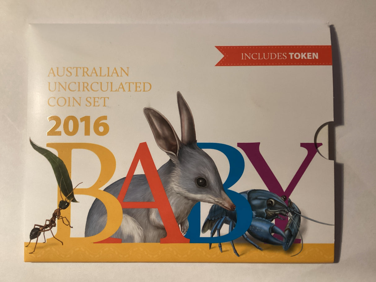 2016 Australian Uncirculated Baby Coin Set. With Token.