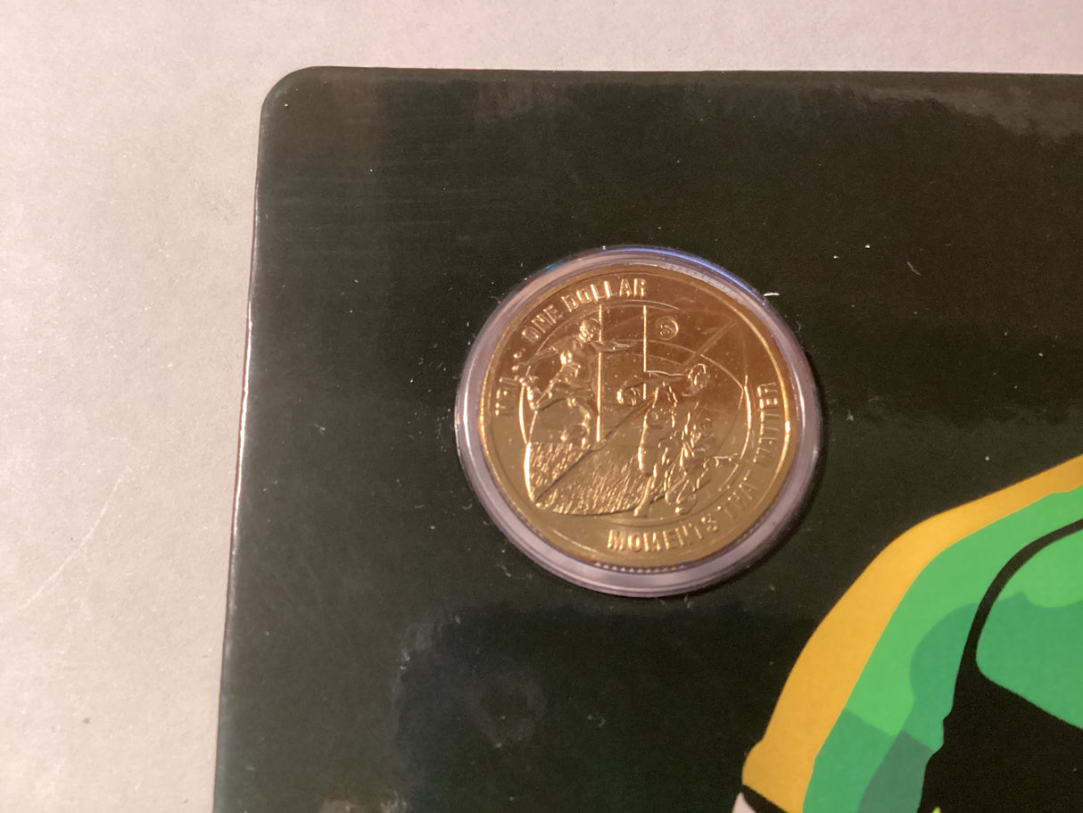 2015 $1 Uncirculated Carded Coin. Moments that Matter. Commemorative 2015 NRL Season.