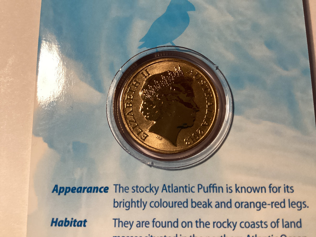 2013 $1 Colour Printed Coin. Polar Animals. Atlantic Puffin.