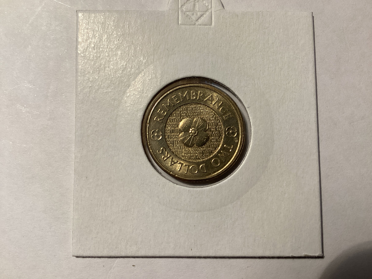 2012 $2 Gold Poppy. Uncirculated.