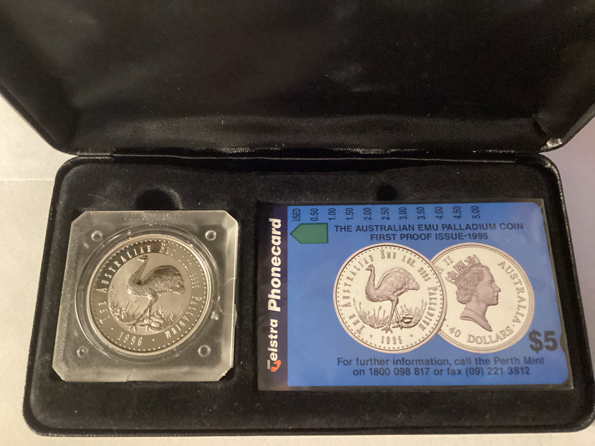 1996 The Australian Emu 1oz Palladium Coin. Bullion Collector Issue.