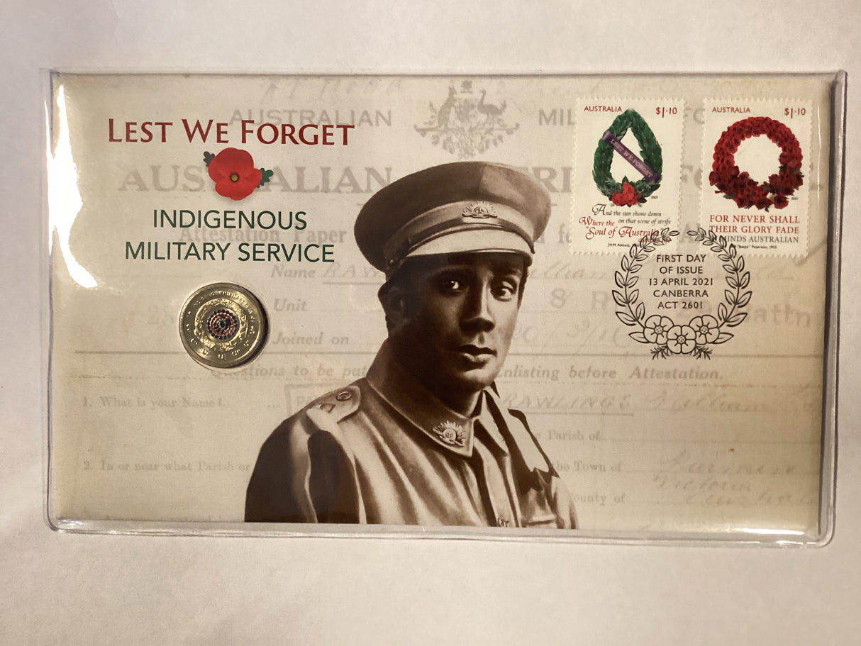 2021 $2 Indigenous Military Service PNC