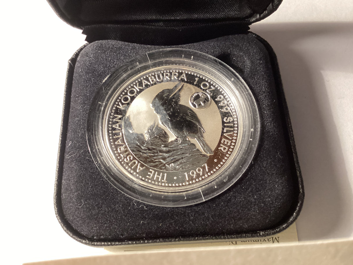 1997 $1 Kookaburra. 1oz Silver Coin. European Country Privy Mark Series. ‘Finland’.