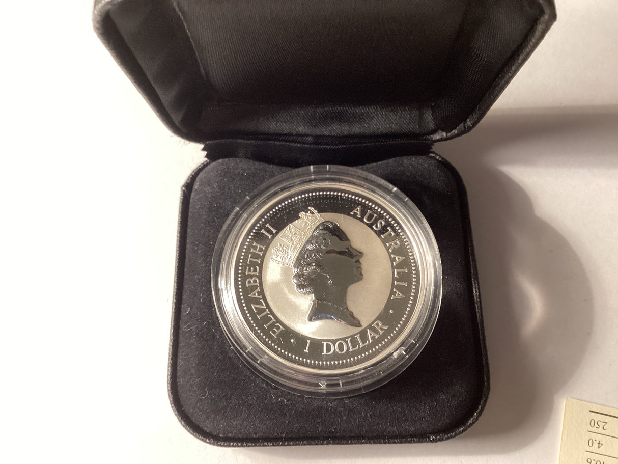 1997 $1 Kookaburra. 1oz Silver Coin. European Country Privy Mark Series. ‘Finland’.