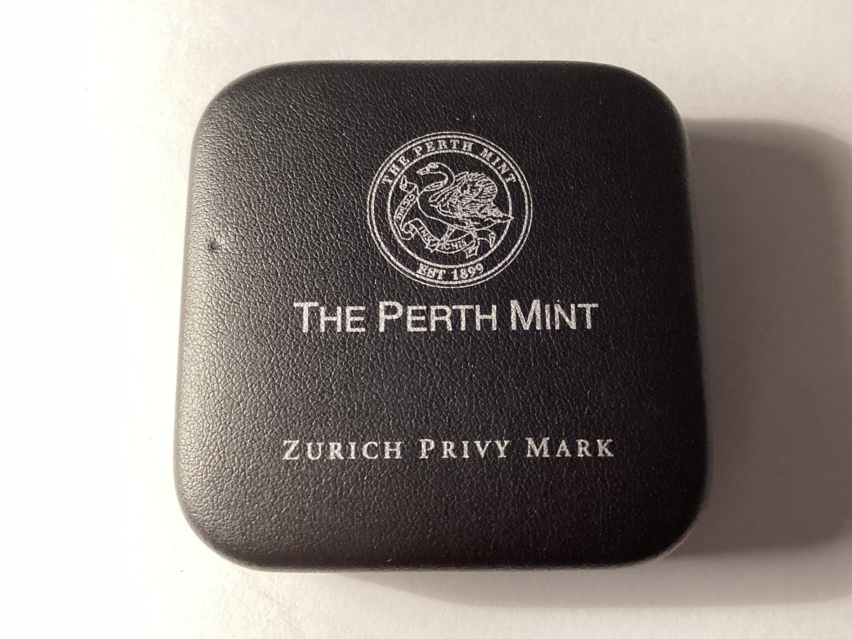 1997 $1 Kookaburra. 1oz Silver Coin. ‘Zurich’ Privy Mark.
