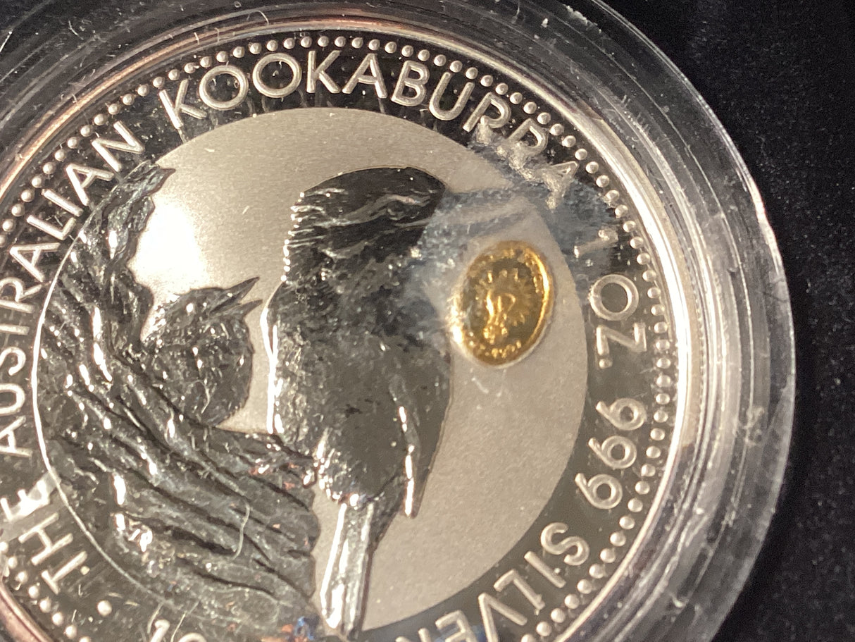 1997 $1 Kookaburra. 1oz Silver Coin. ‘Thomas Edison’ Privy Mark.