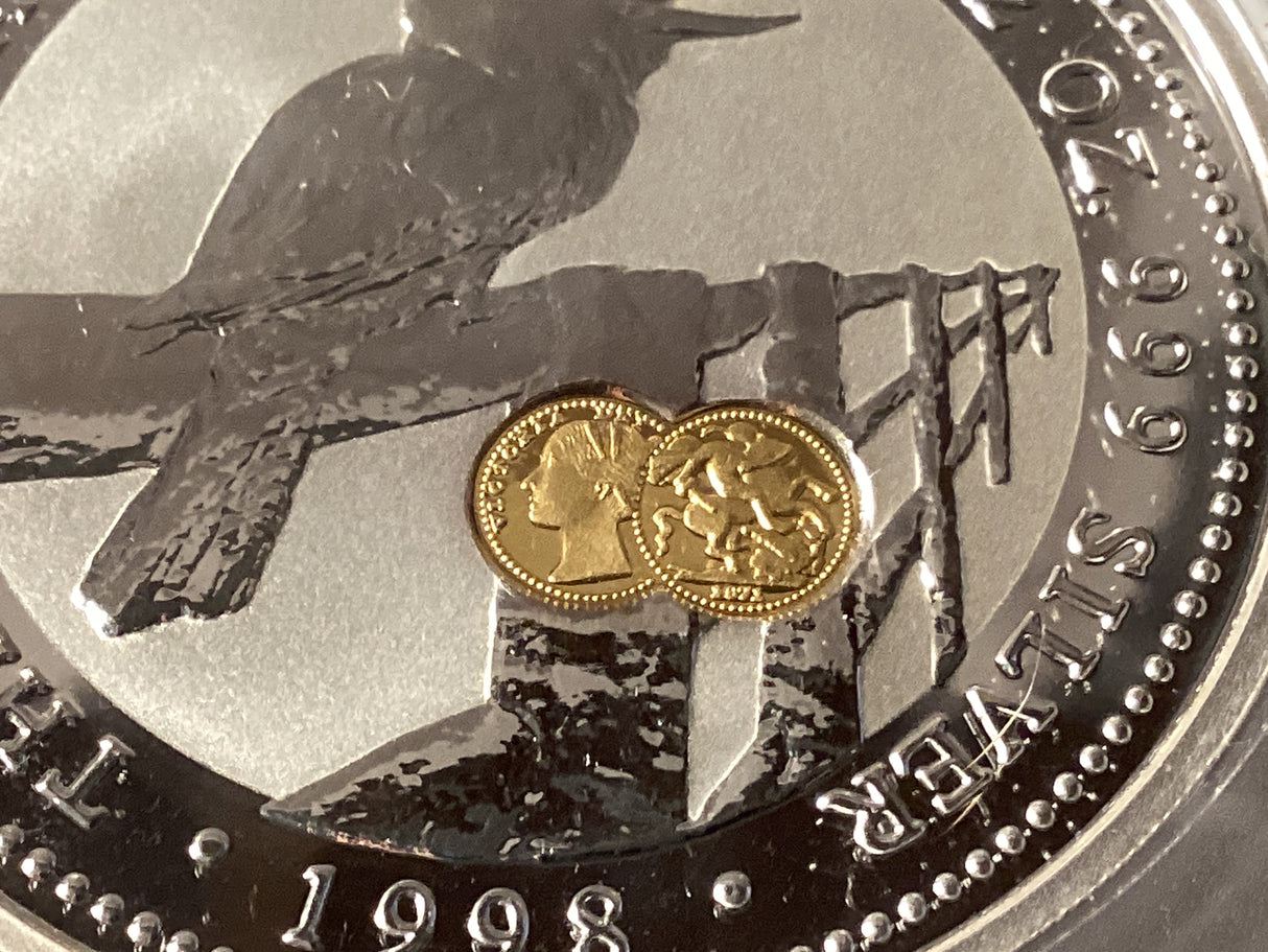 1998 $2 Kookaburra. 2oz Silver Coin. ‘St George Sovereign’ Privy Mark.