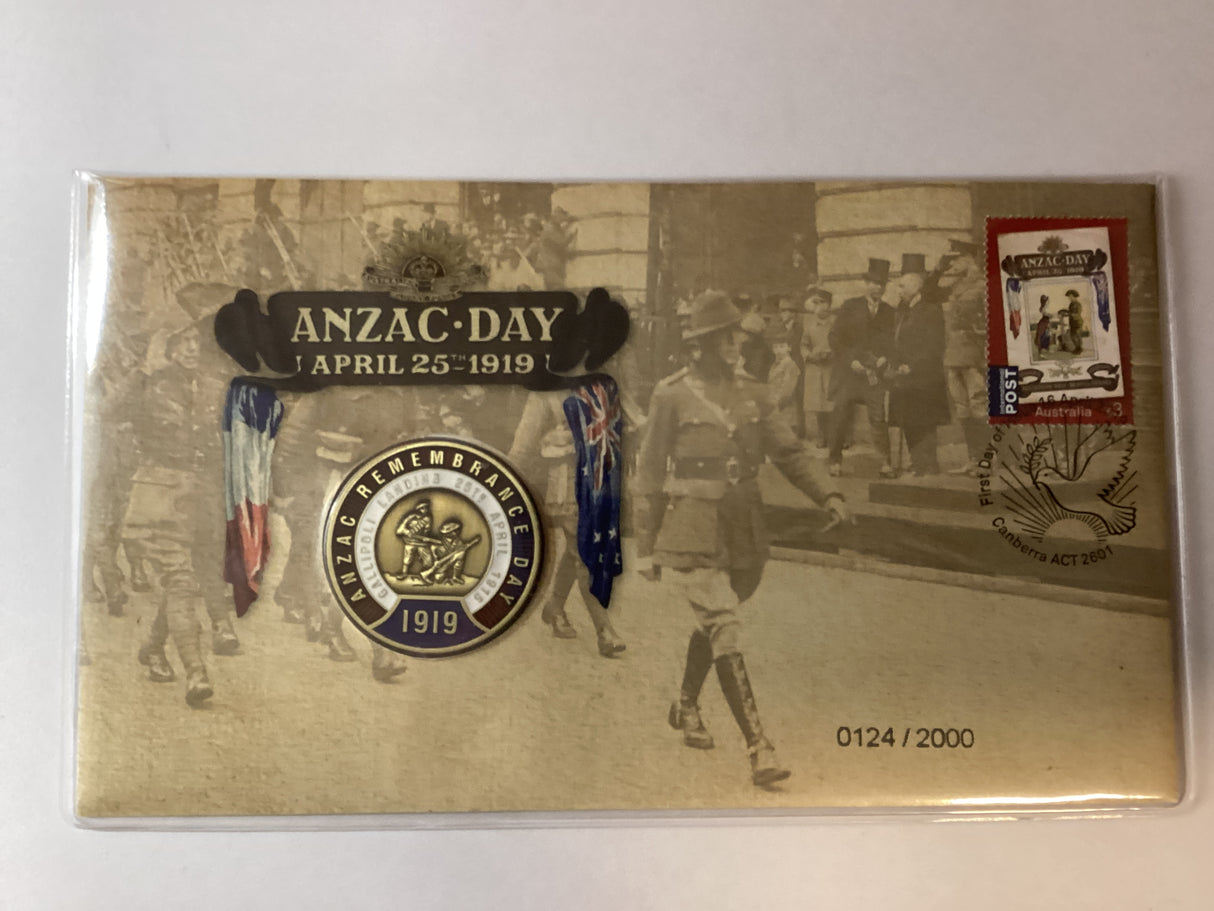 2019 Anzac Day PMC Medallion. 2000 Made.