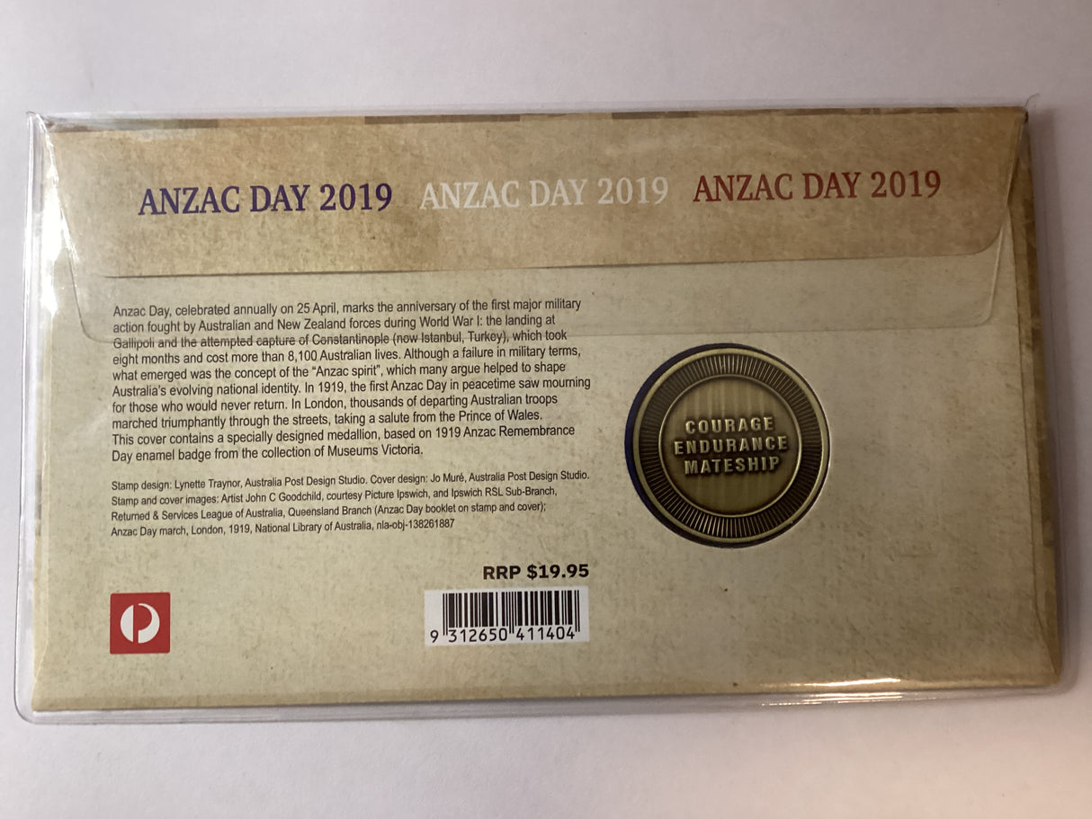 2019 Anzac Day PMC Medallion. 2000 Made.