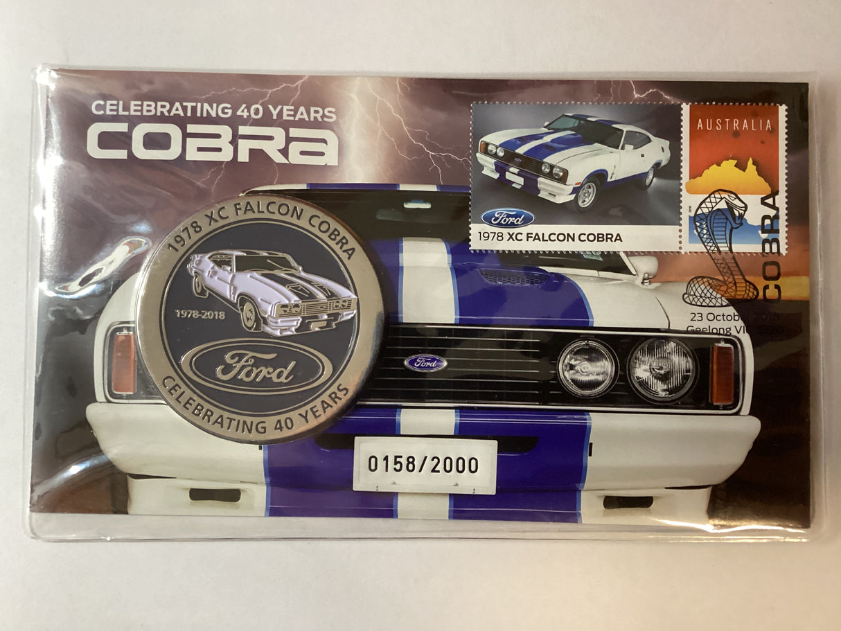 2018 Celebrating 40 Years of Cobra PMC Medallion. 2000 Made.