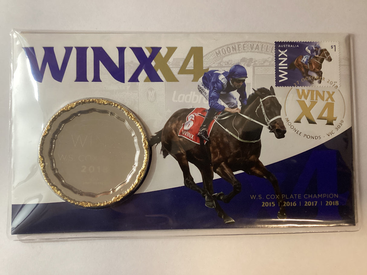 2018 WINX PMC. 2015, 2016, 2017, 2018 Cox Plate Winner Medallion. 2018 Made.