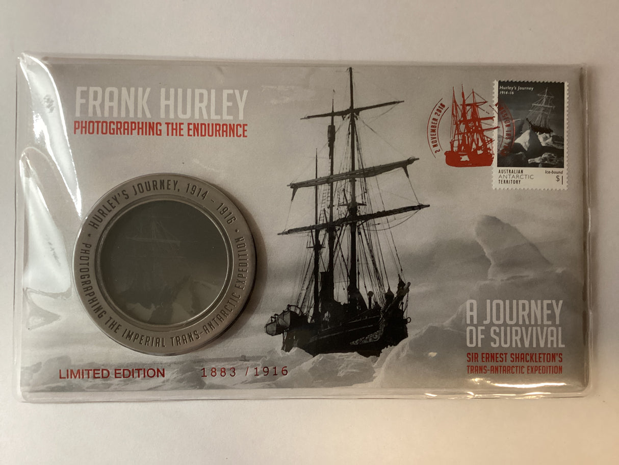 2016 Frank Hurley Prestige. Photographing The Endurance Centenary Medallion. 1916 Made.