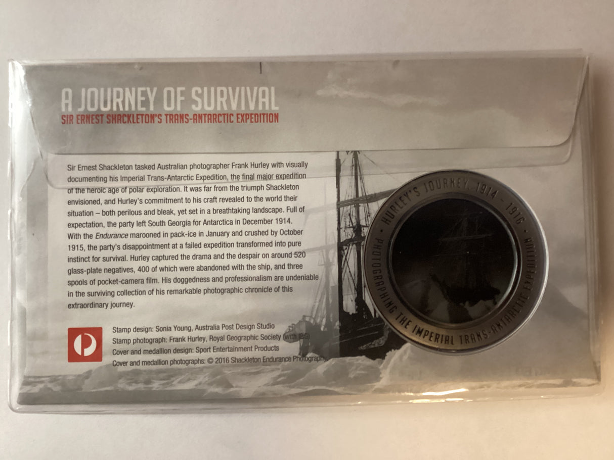 2016 Frank Hurley Prestige. Photographing The Endurance Centenary Medallion. 1916 Made.