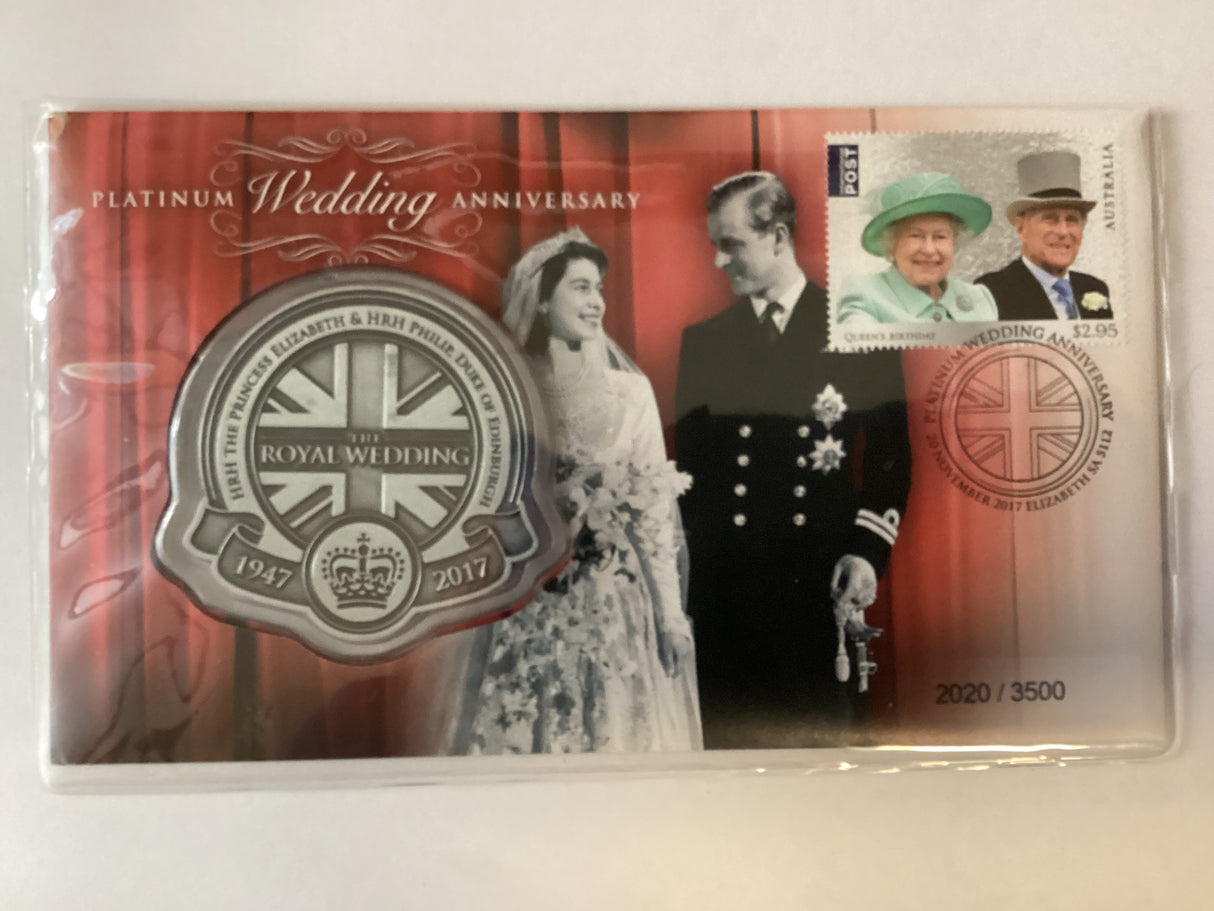 2017 Platinum Wedding Anniversary Medallion PMC. 3500 Made.