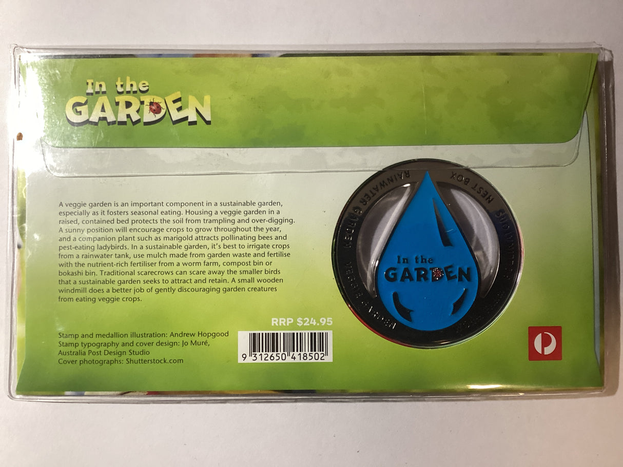 2019 In the Garden. Sustainable Gardening Medallion PMC. 1500 made.