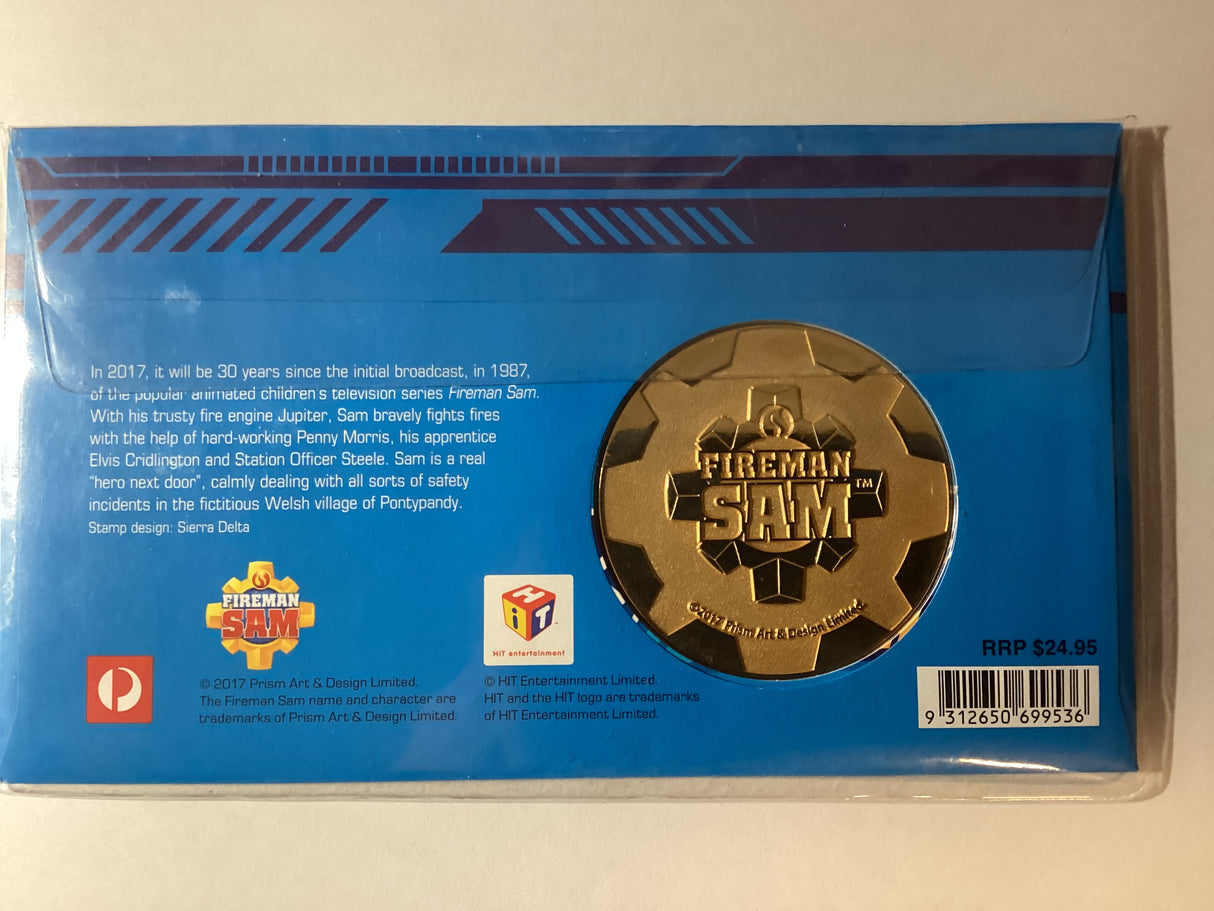 2017 Fireman Sam Saving The Day Medallion PMC.