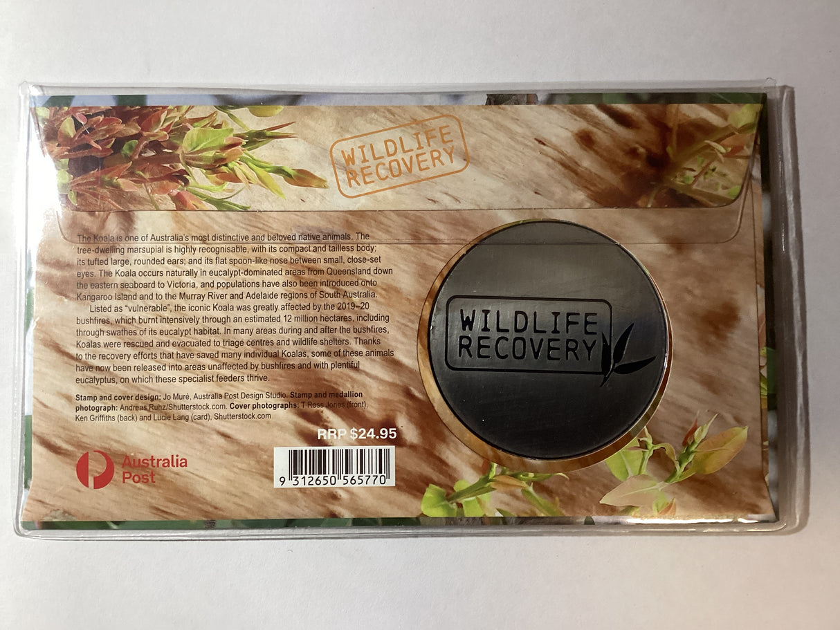 2020 Wildlife Recovery Koala. Medallion PMC.