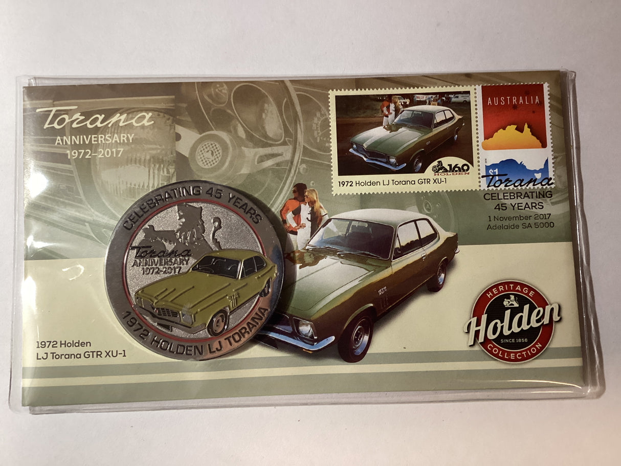 2017 Torana 45th Anniversary 1972-2017 Medallion PMC. 1972 Holden LJ Torana GTR XU-1.