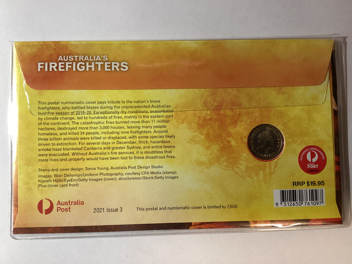 2020 $2 Australian Firefighters PNC. 7500 Made.