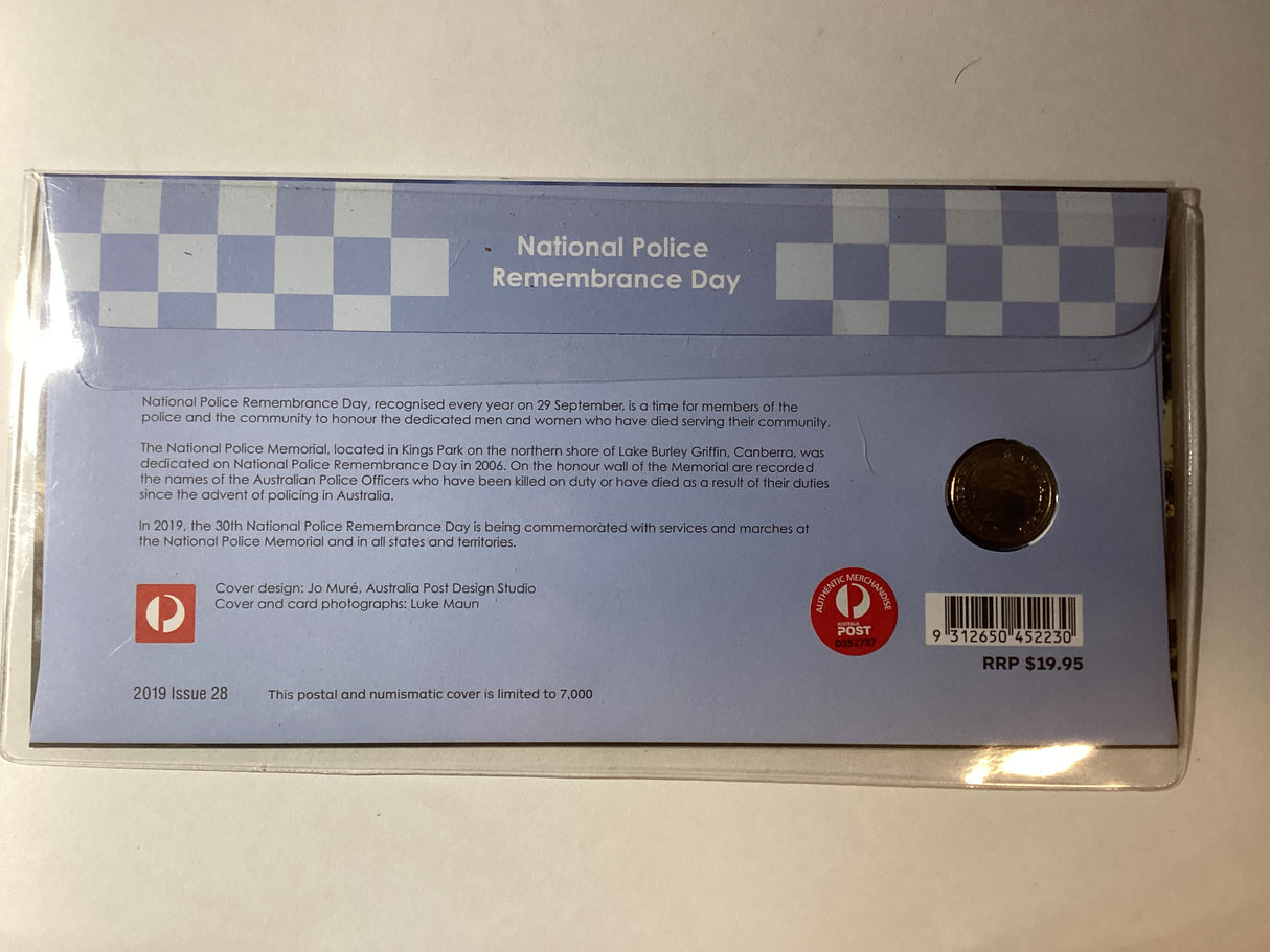 2019 $2 National Police Remembrance Day PNC. 7000 Made.