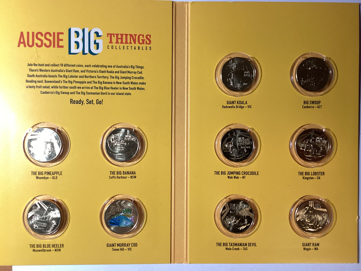 2023 Aussie Big Things Complete Set. With Coloured Giant Murray Cod.