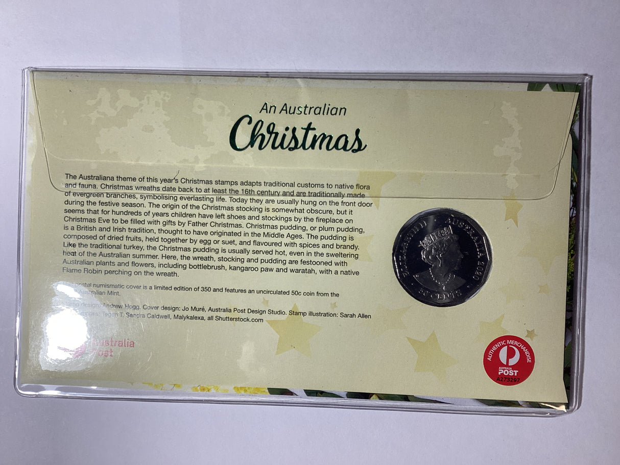 2020 50c An Australian Christmas Impressions PNC. 350 made.