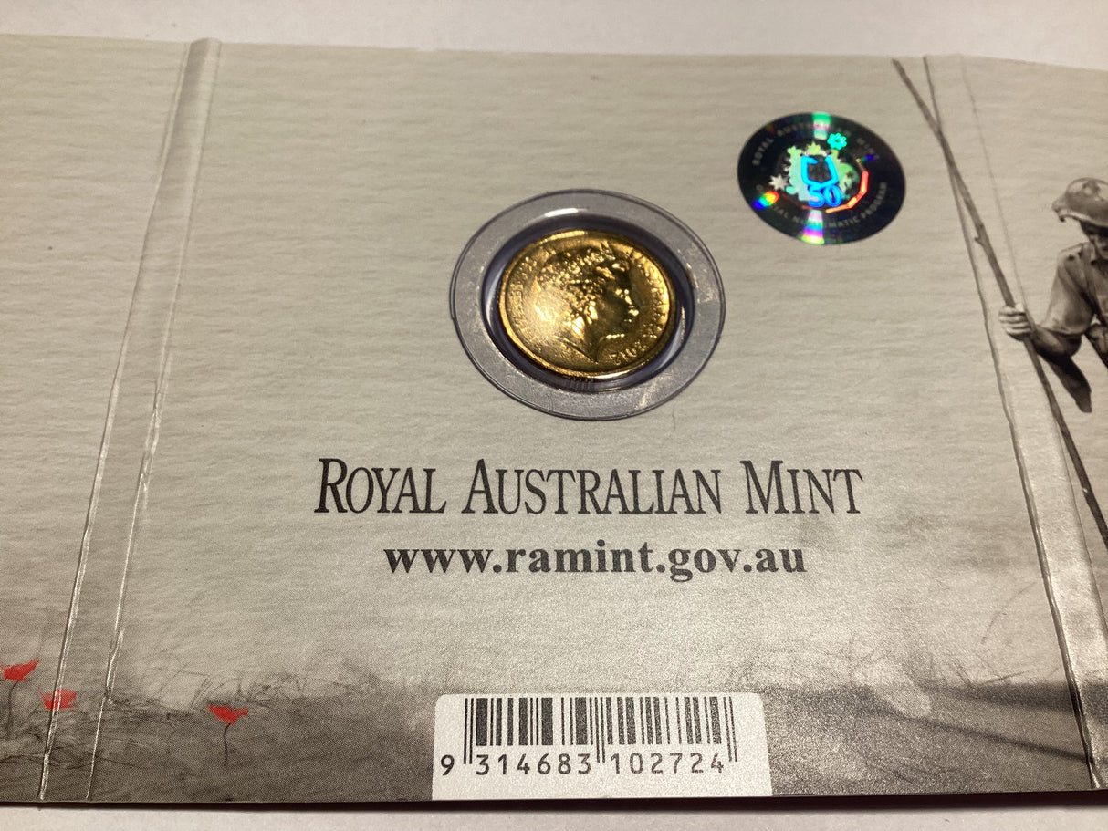 2012 $2 ‘C’ Mintmark Red Poppy Uncirculated Carded Coin.