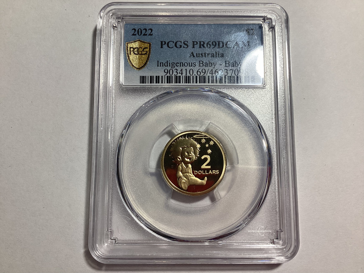 2022 $2 Proof Indigenous Baby. PCGS PR69DCAM.