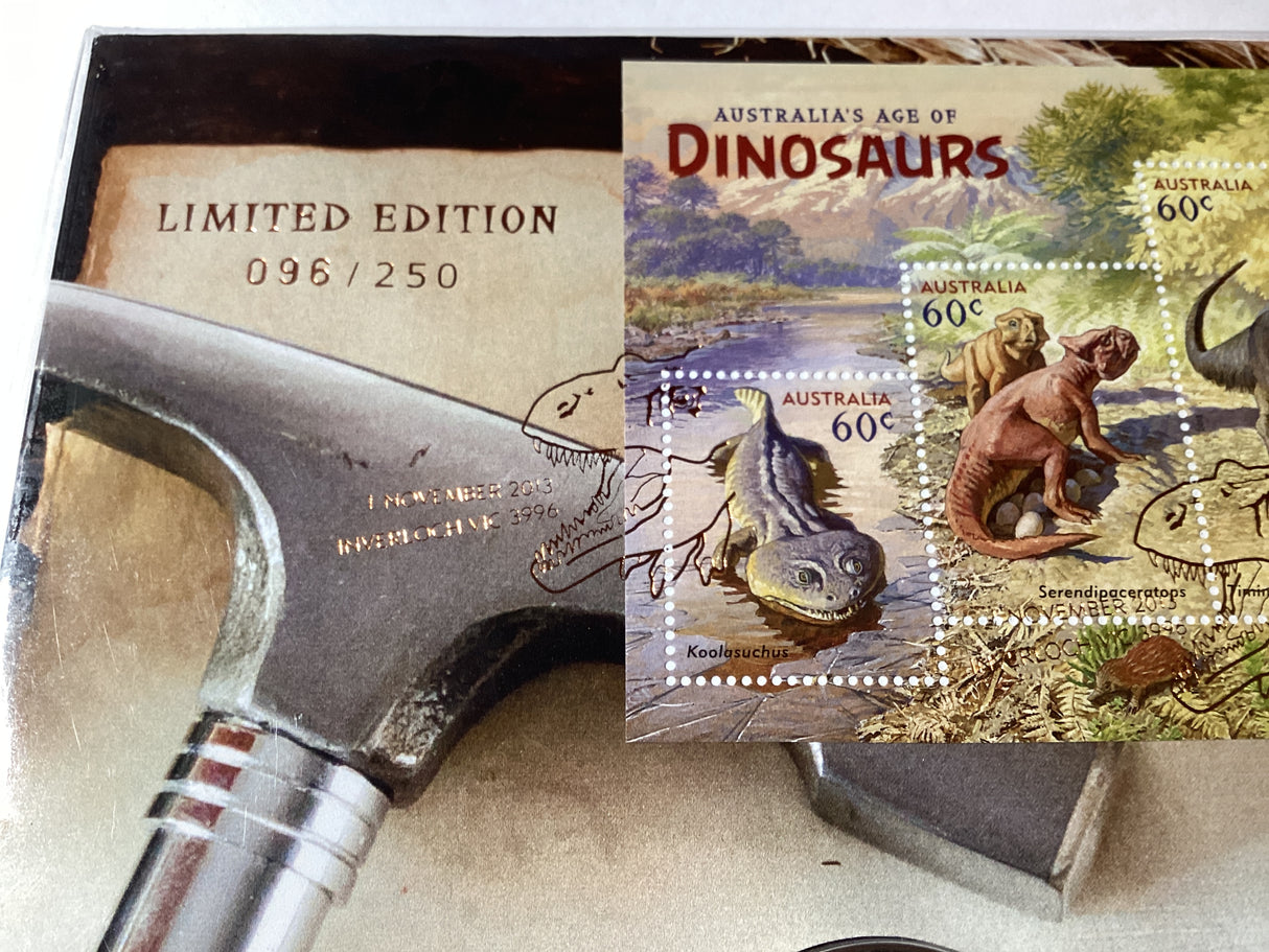 2013 Australia’s Age of Dinosaurs Impressions Three Medallion PMC. 250 made.