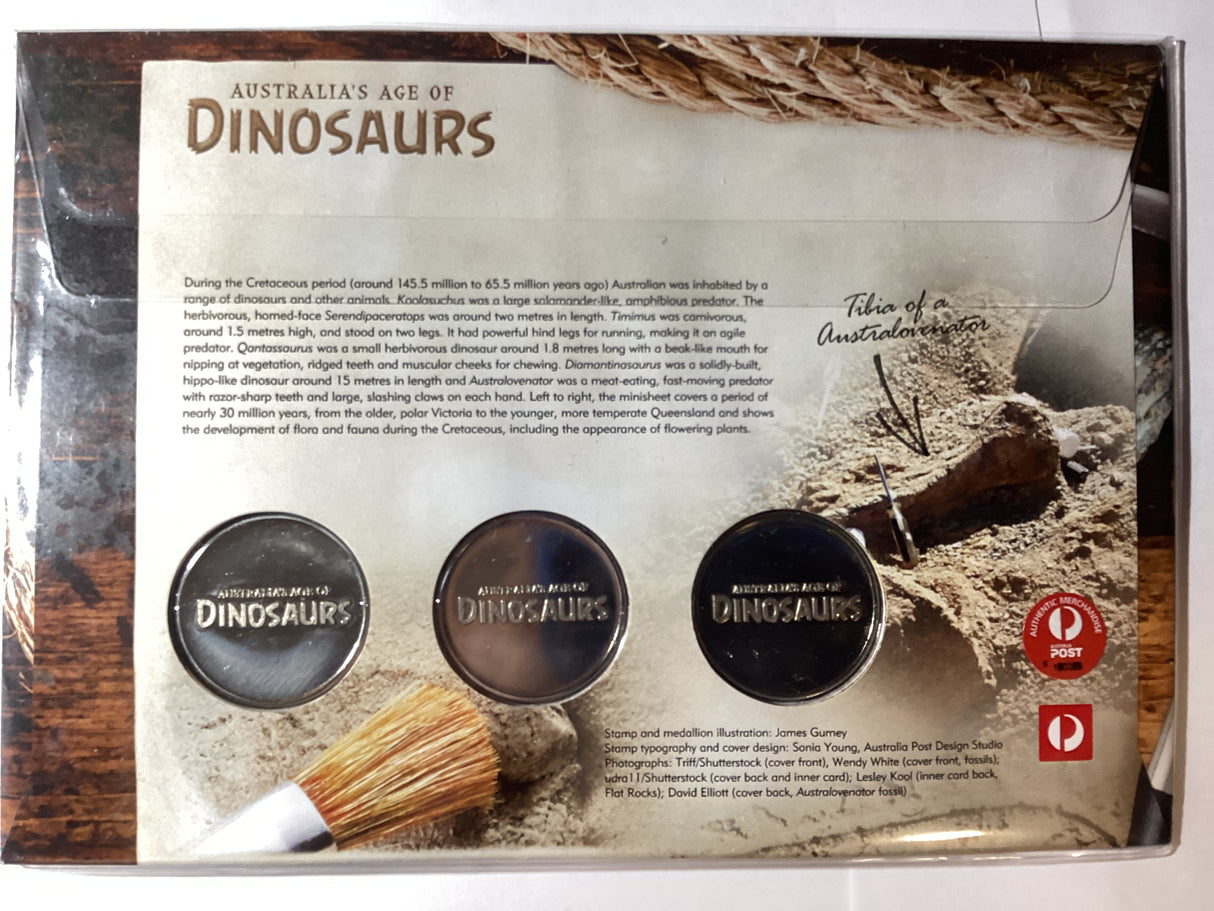 2013 Australia’s Age of Dinosaurs Impressions Three Medallion PMC. 250 made.