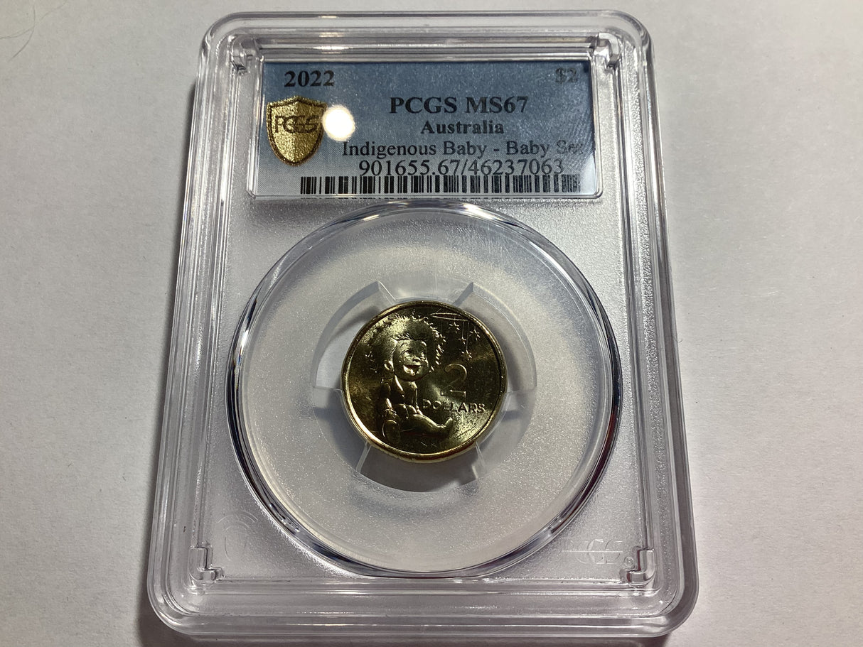 2022 $2 Indigenous Baby PCGS MS67.