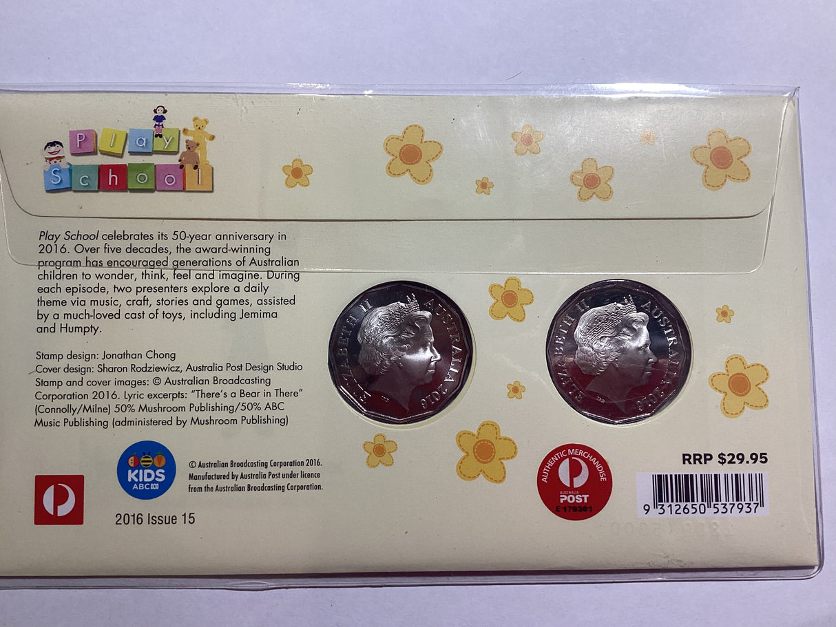 2016 50c Dual Coin PNC. Play School. Jemima and Humpty.