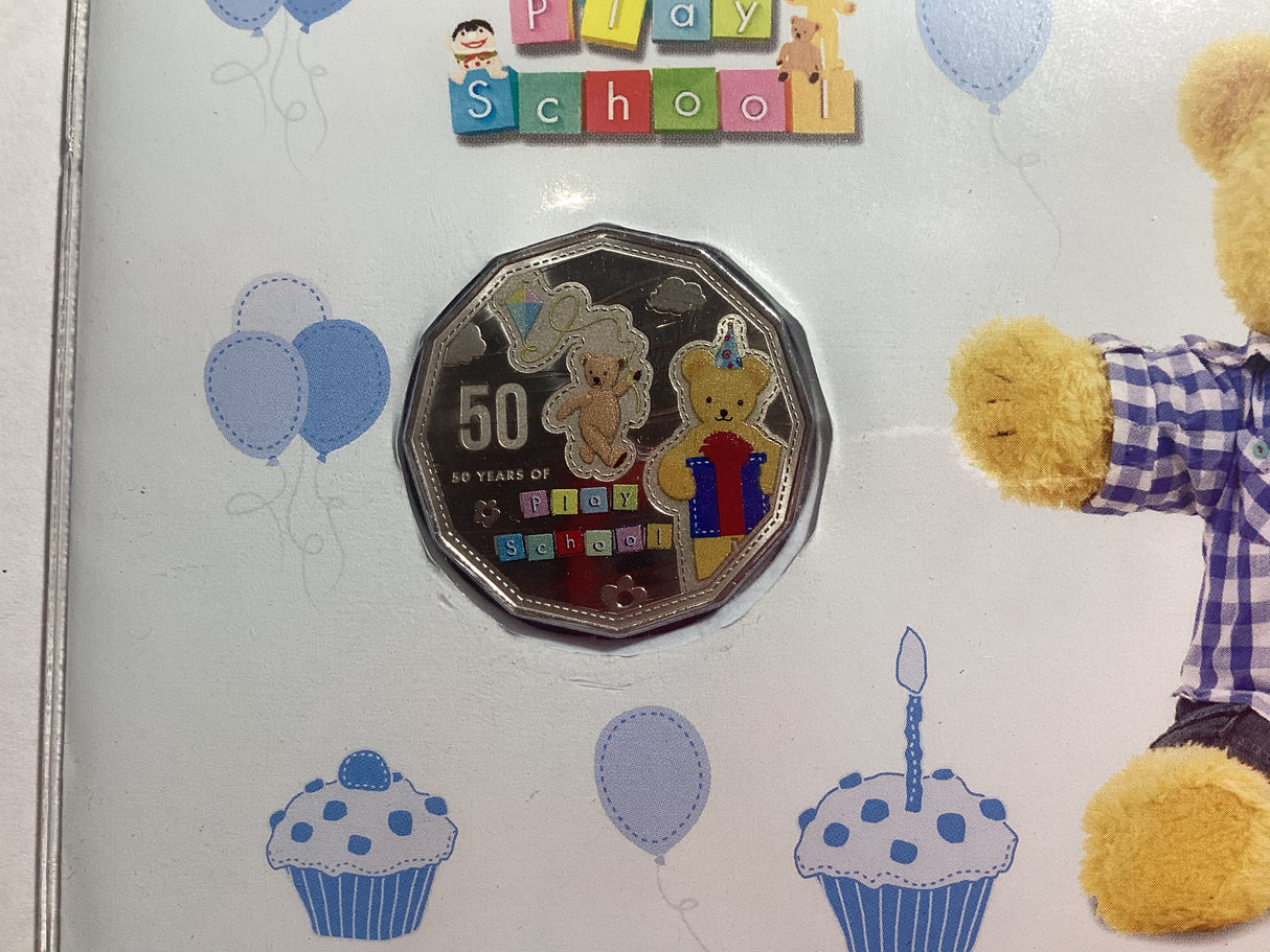 2016 50c PNC 50 Years of Playschool. Big Teddy
