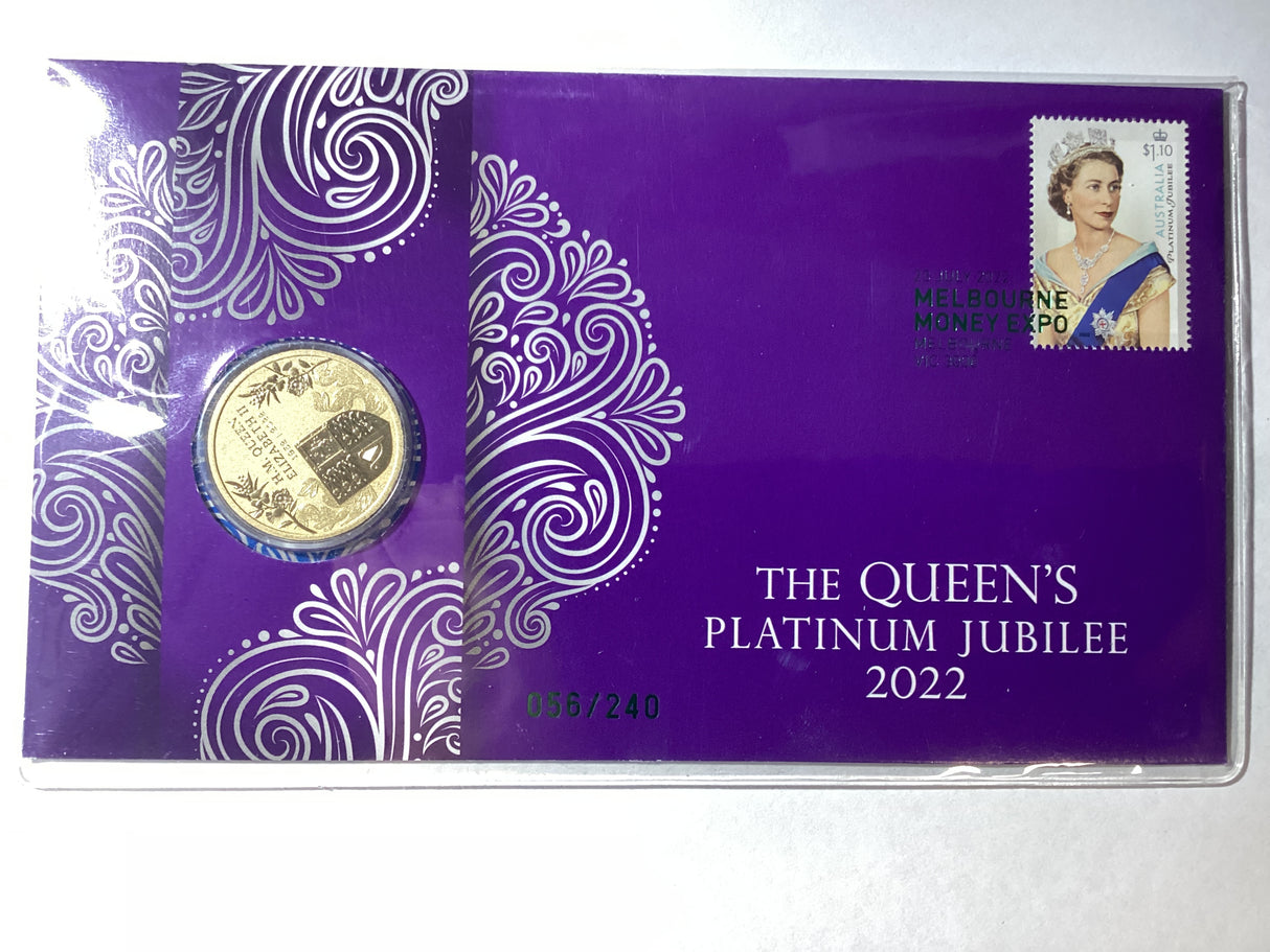 2022 The Queen’s Platinum Jubilee $1 PNC. ANDA. Melbourne Money Expo . 240 made.