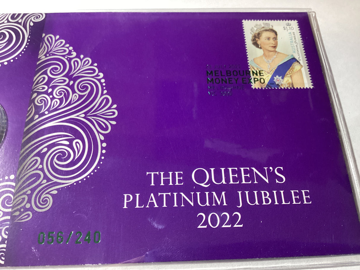 2022 The Queen’s Platinum Jubilee $1 PNC. ANDA. Melbourne Money Expo . 240 made.