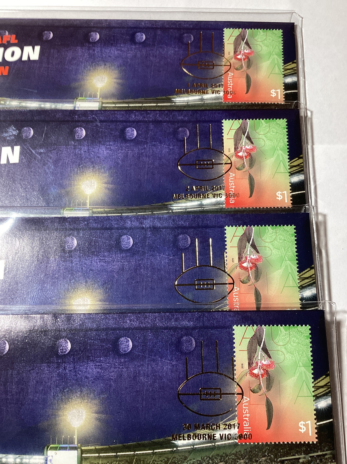 2017 Official AFL Medallion Collection Geelong Cats. Melbourne International Stamp Exhibition. Days 1,2,3,4.