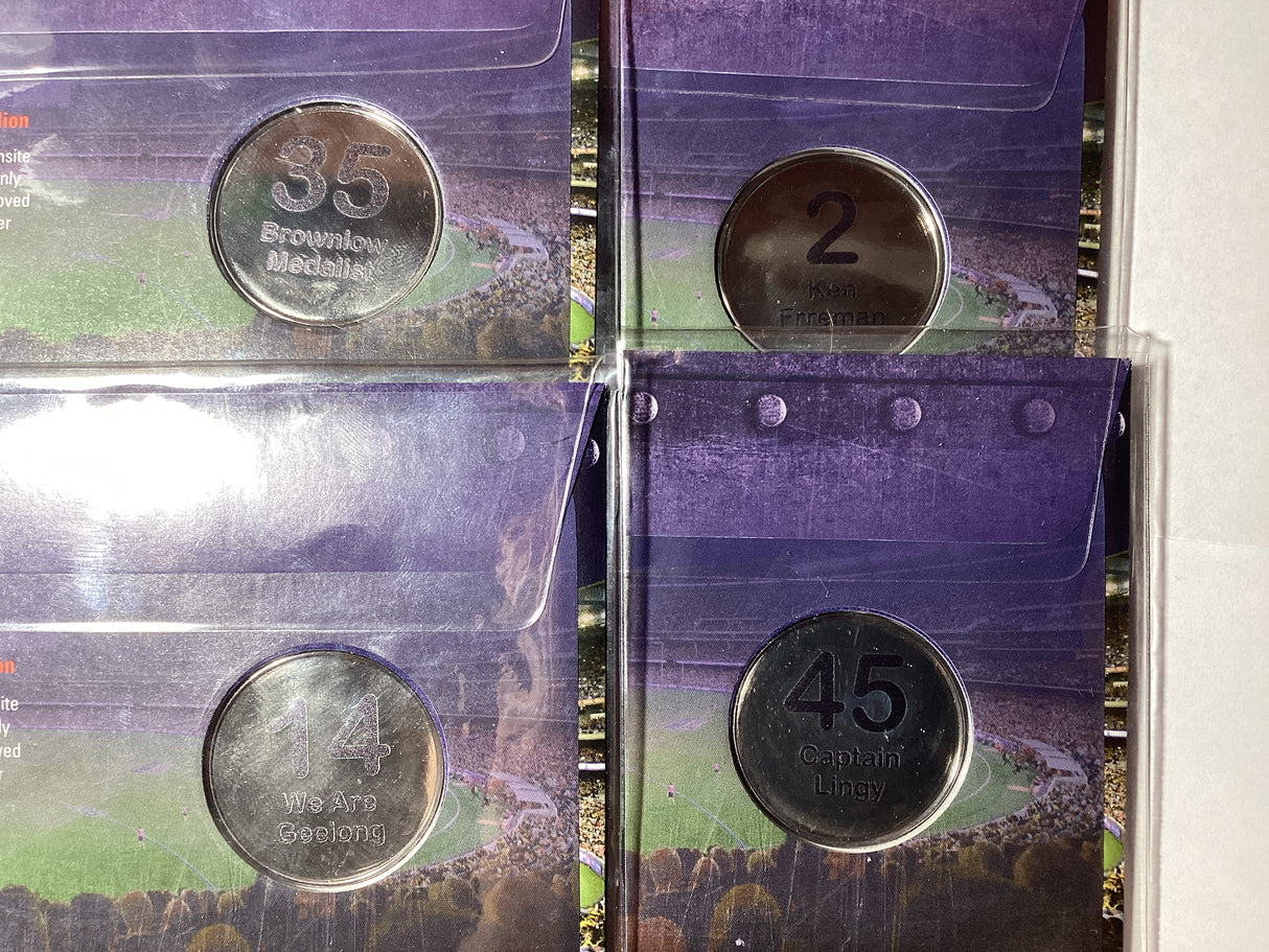 2017 Official AFL Medallion Collection Geelong Cats. Melbourne International Stamp Exhibition. Days 1,2,3,4.