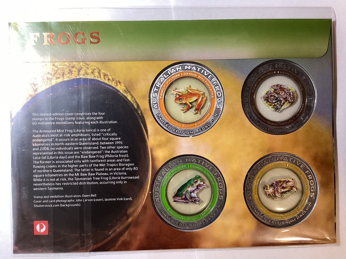 2018 Four Medallion PMC Set. Frogs. Impressions Release. 200 Made.