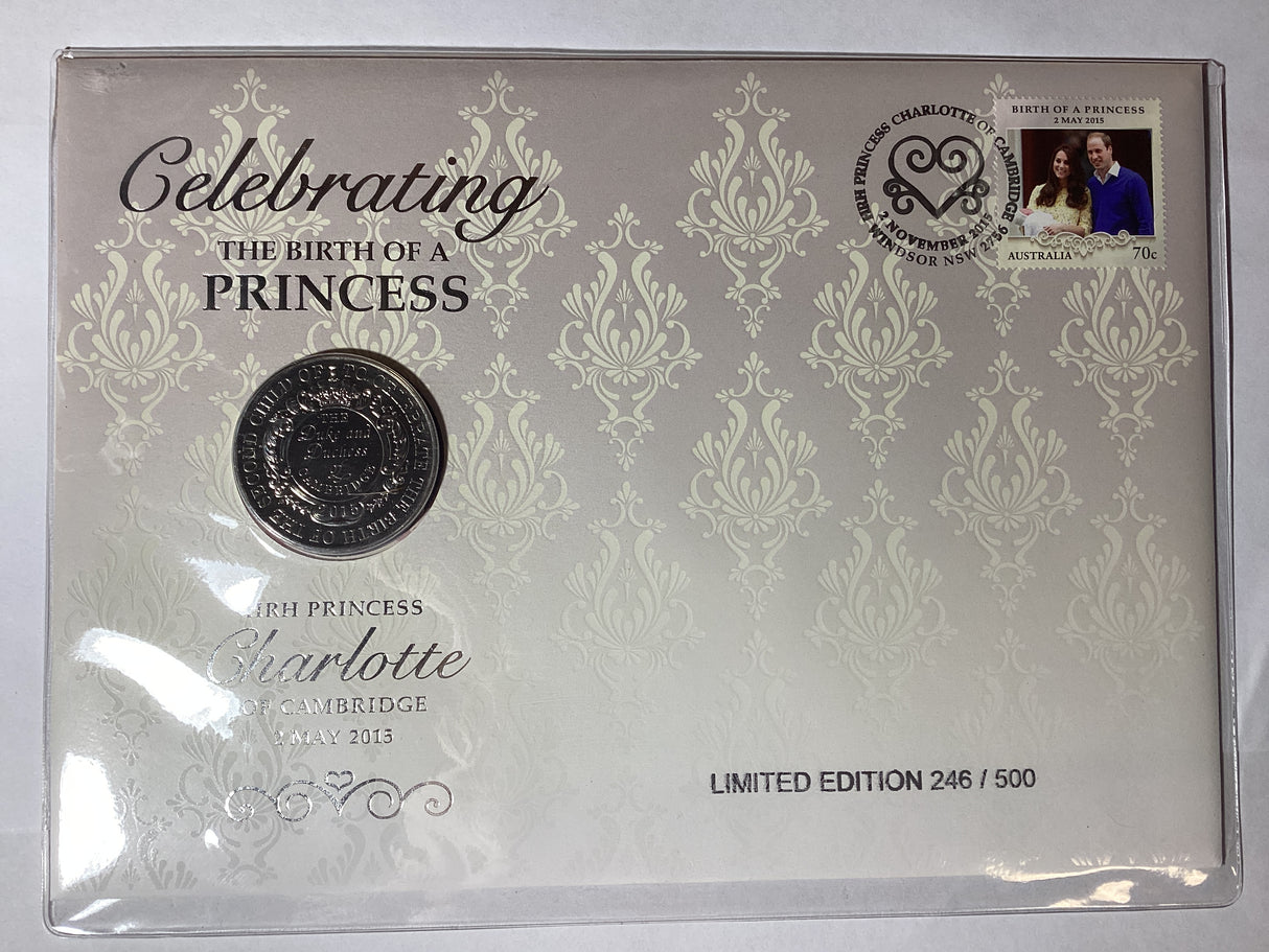 2015 Celebrating The Birth of A Princess. Charlotte of Cambridge. 5 pounds. 500 made.