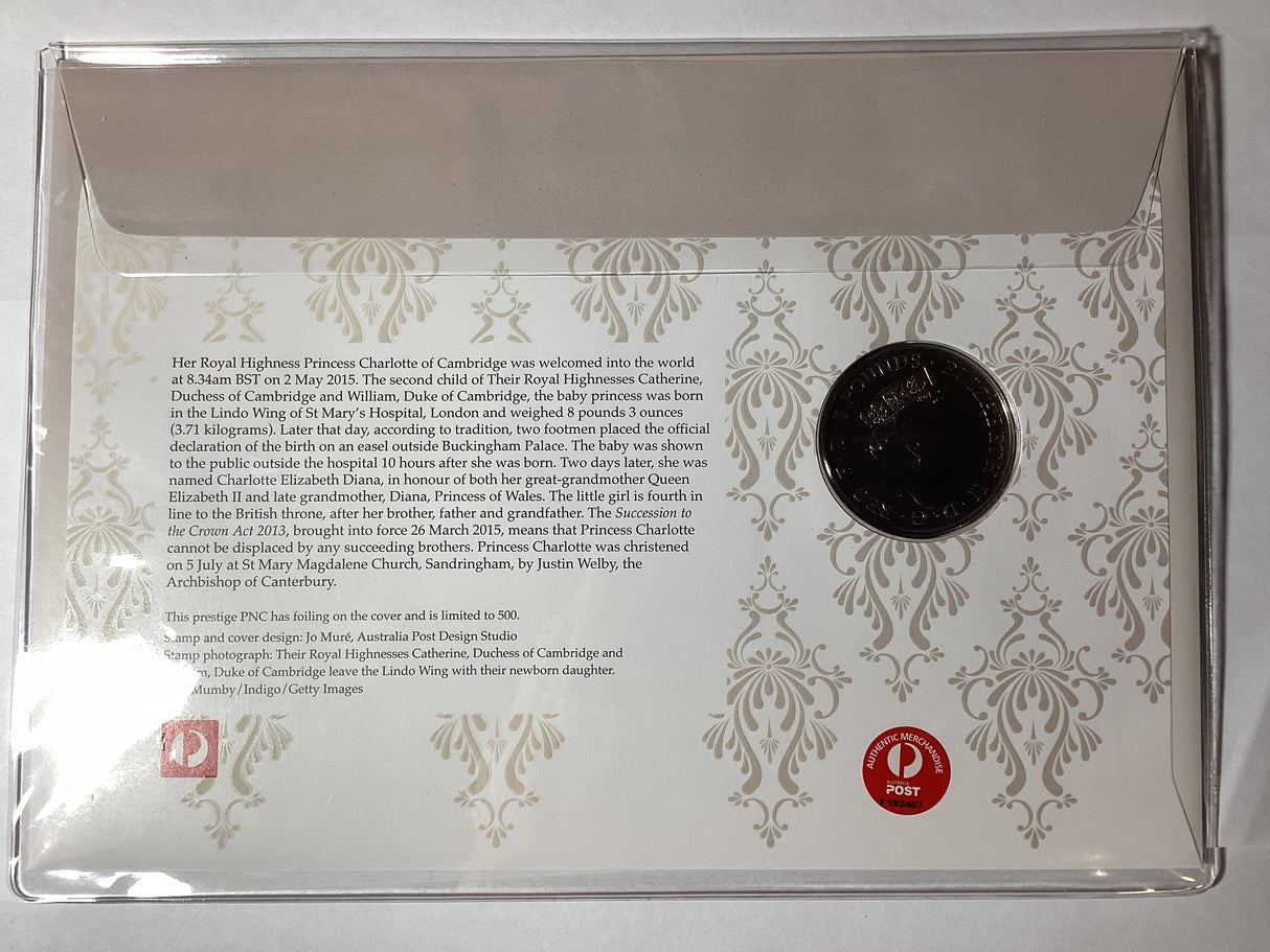 2015 Celebrating The Birth of A Princess. Charlotte of Cambridge. 5 pounds. 500 made.