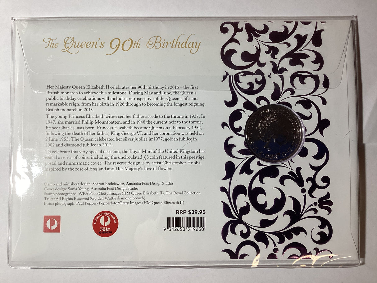 2016 The Queen’s 90th Birthday. 5 Pounds. 2500 made.