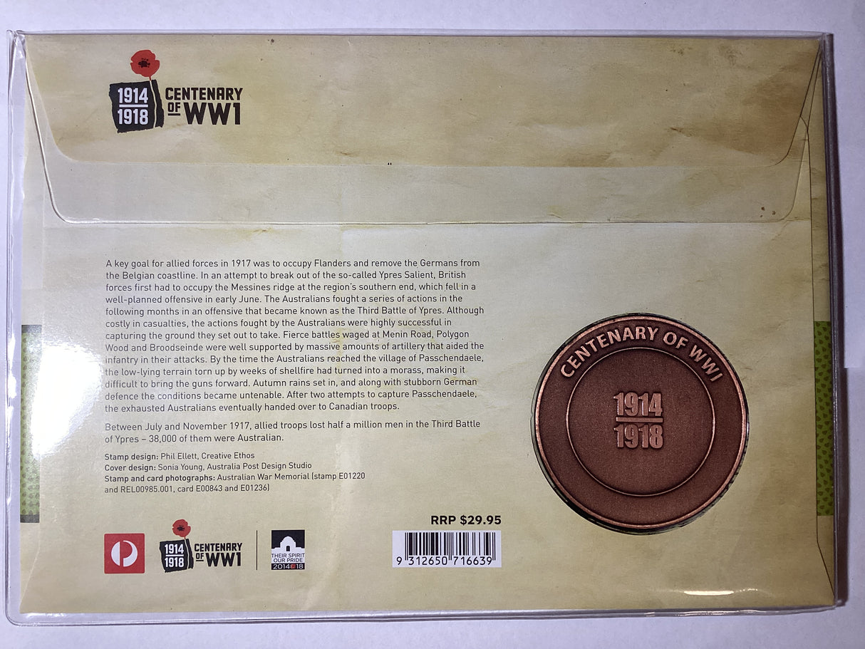 2017 Third Battle Of Ypres Medallion PMC. 2000 Made.