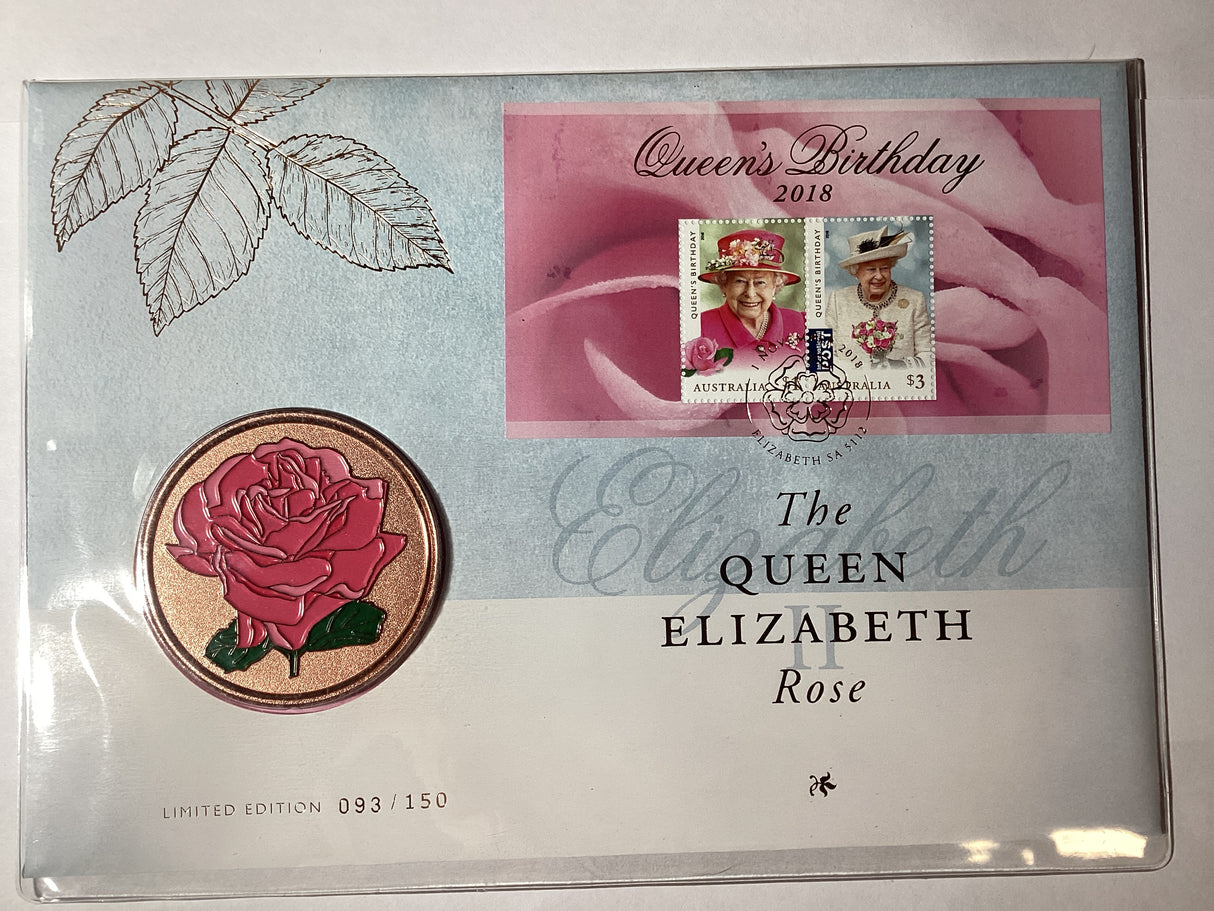 2018 The Queen’s Birthday. Rose PMC Medallion Impressions Release. 150 Made.