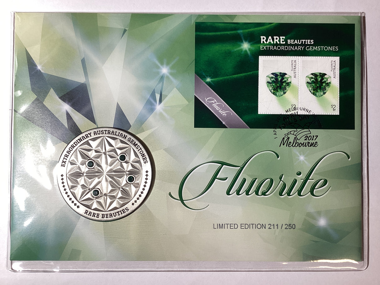 2017 Rare Beauties. Fluorite. Melbourne Coin and Stamp Exhibition. 250 Made.