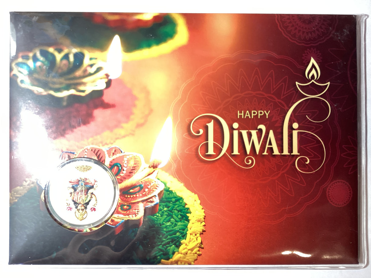 2017 Happy Diwali 1oz Silver PNC. Impressions Release. 120 Made.