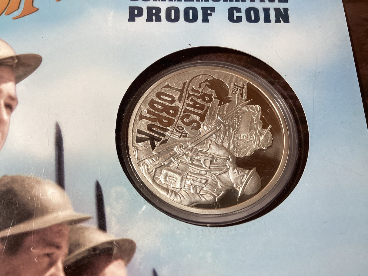 2016 Rats of Tobruk 75th Anniversary Commemorative Proof Coin. Downies.