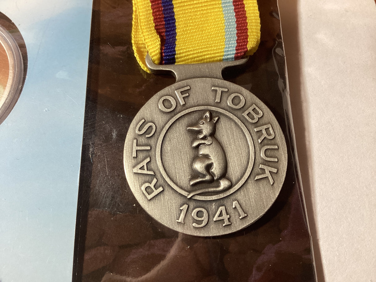 2016 Rats of Tobruk 75th Anniversary Commemorative Proof Coin. Downies.