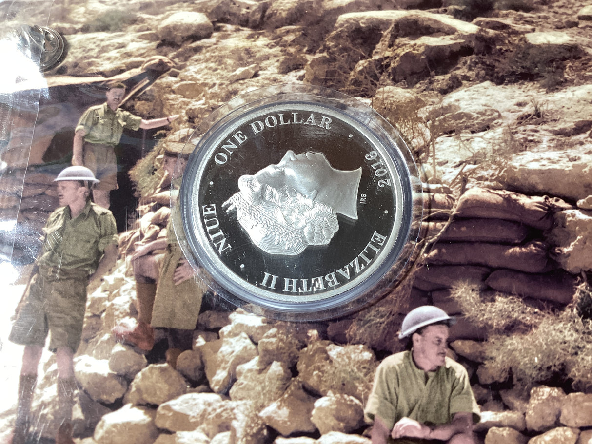2016 Rats of Tobruk 75th Anniversary Commemorative Proof Coin. Downies.